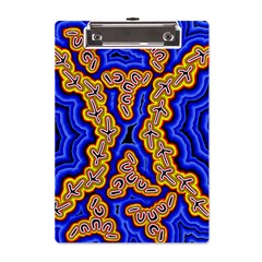 Authentic Aboriginal Art - Emu Dreaming A5 Acrylic Clipboard by hogartharts