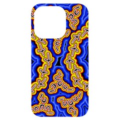 Authentic Aboriginal Art - Emu Dreaming Iphone 14 Pro Black Uv Print Case by hogartharts