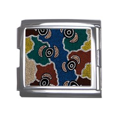 Authentic Aboriginal Art - Riverside Dreaming Mega Link Italian Charm (18mm) by hogartharts