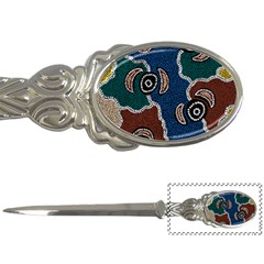 Authentic Aboriginal Art - Riverside Dreaming Letter Opener by hogartharts