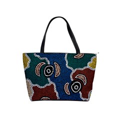 Authentic Aboriginal Art - Riverside Dreaming Classic Shoulder Handbag by hogartharts