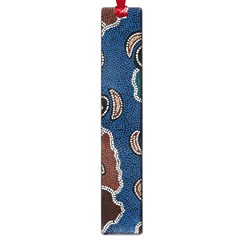 Authentic Aboriginal Art - Riverside Dreaming Large Book Marks by hogartharts