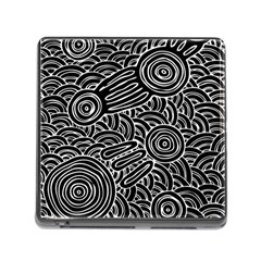 Authentic Aboriginal Art - Meeting Places Memory Card Reader (square 5 Slot) by hogartharts