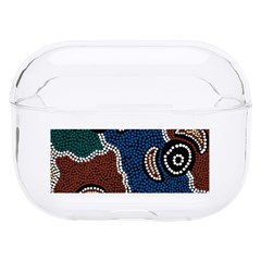 Authentic Aboriginal Art - Riverside Dreaming Hard Pc Airpods Pro Case by hogartharts