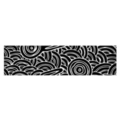 Authentic Aboriginal Art - Meeting Places Oblong Satin Scarf (16  X 60 ) by hogartharts