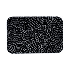 Authentic Aboriginal Art - Meeting Places Open Lid Metal Box (silver)   by hogartharts