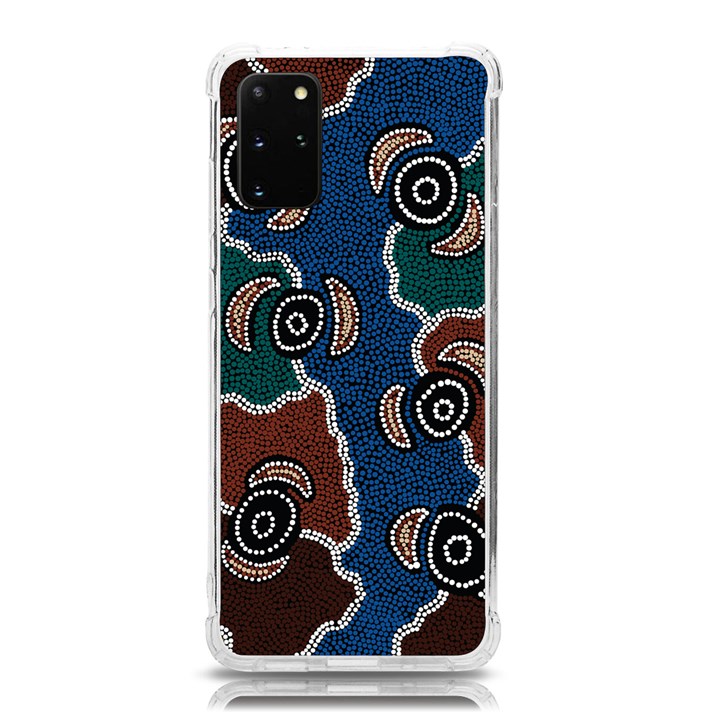 Authentic Aboriginal Art - Riverside Dreaming Samsung Galaxy S20Plus 6.7 Inch TPU UV Case