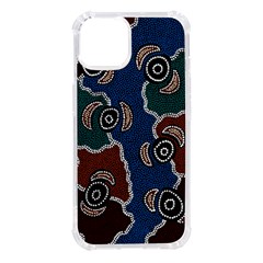 Authentic Aboriginal Art - Riverside Dreaming Iphone 14 Tpu Uv Print Case by hogartharts