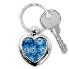 Authentic Aboriginal Art - Waterhole Dreaming Key Chain (heart) by hogartharts