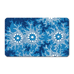 Authentic Aboriginal Art - Waterhole Dreaming Magnet (rectangular) by hogartharts