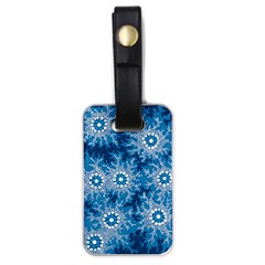 Authentic Aboriginal Art - Waterhole Dreaming Luggage Tag (one Side) by hogartharts