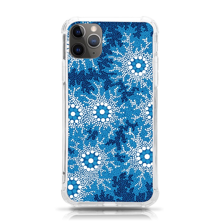 Authentic Aboriginal Art - Waterhole Dreaming iPhone 11 Pro Max 6.5 Inch TPU UV Print Case