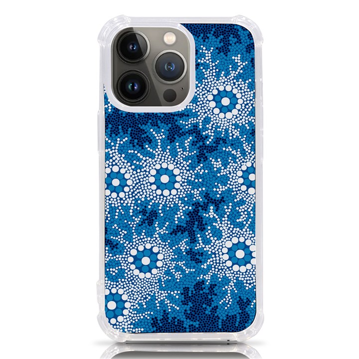 Authentic Aboriginal Art - Waterhole Dreaming iPhone 13 Pro TPU UV Print Case