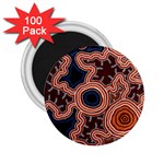 Authentic Aboriginal Art - Pathways 2.25  Magnets (100 pack)  Front