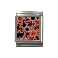 Authentic Aboriginal Art - Pathways Italian Charm (13mm) by hogartharts