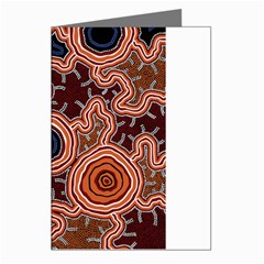 Authentic Aboriginal Art - Pathways Greeting Cards (pkg Of 8) by hogartharts