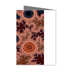 Authentic Aboriginal Art - Pathways Mini Greeting Cards (pkg Of 8) by hogartharts