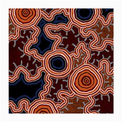 Authentic Aboriginal Art - Pathways Medium Glasses Cloth by hogartharts