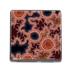 Authentic Aboriginal Art - Pathways Memory Card Reader (square 5 Slot) by hogartharts