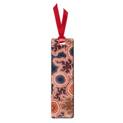 Authentic Aboriginal Art - Pathways Small Book Marks by hogartharts