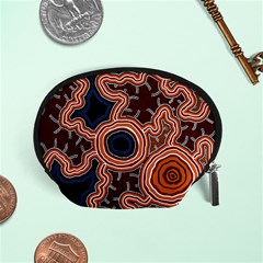 Authentic Aboriginal Art - Pathways Accessory Pouch (small) by hogartharts