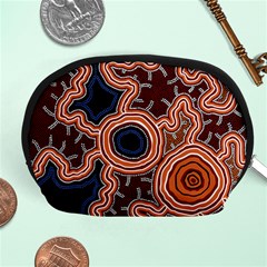 Authentic Aboriginal Art - Pathways Accessory Pouch (medium) by hogartharts