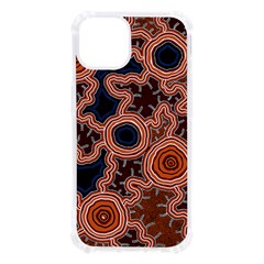 Authentic Aboriginal Art - Pathways Iphone 13 Tpu Uv Print Case by hogartharts