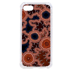 Authentic Aboriginal Art - Pathways Iphone Se by hogartharts