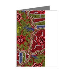 Authentic Aboriginal Art - Connections Mini Greeting Card by hogartharts