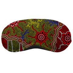 Authentic Aboriginal Art - Connections Sleep Mask by hogartharts