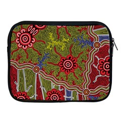 Authentic Aboriginal Art - Connections Apple Ipad 2/3/4 Zipper Cases by hogartharts