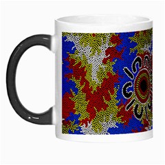 Authentic Aboriginal Art - Waterholes (corella) Morph Mug by hogartharts