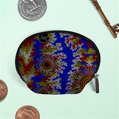 Authentic Aboriginal Art - Waterholes (corella) Accessory Pouch (small) by hogartharts