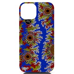 Authentic Aboriginal Art - Waterholes (corella) Iphone 14 Black Uv Print Case by hogartharts