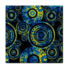 Authentic Aboriginal Art - Circles (paisley Art) Tile Coaster by hogartharts