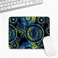 Authentic Aboriginal Art - Circles (paisley Art) Small Mousepad by hogartharts