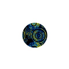 Authentic Aboriginal Art - Circles (paisley Art) 1  Mini Buttons by hogartharts