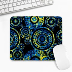 Authentic Aboriginal Art - Circles (paisley Art) Large Mousepad by hogartharts