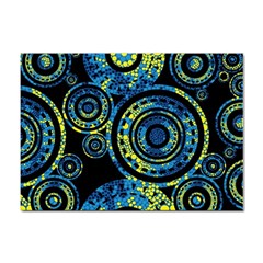 Authentic Aboriginal Art - Circles (paisley Art) Sticker A4 (10 Pack) by hogartharts