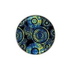 Authentic Aboriginal Art - Circles (paisley Art) Hat Clip Ball Marker by hogartharts