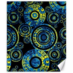 Authentic Aboriginal Art - Circles (paisley Art) Canvas 8  X 10  by hogartharts