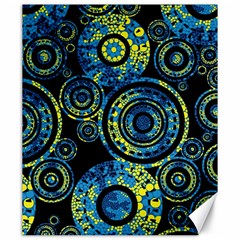 Authentic Aboriginal Art - Circles (paisley Art) Canvas 20  X 24  by hogartharts