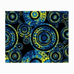 Authentic Aboriginal Art - Circles (paisley Art) Small Glasses Cloth (2 Sides) by hogartharts