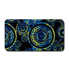 Authentic Aboriginal Art - Circles (paisley Art) Medium Bar Mat by hogartharts