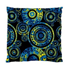 Authentic Aboriginal Art - Circles (paisley Art) Standard Cushion Case (two Sides) by hogartharts