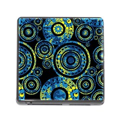 Authentic Aboriginal Art - Circles (paisley Art) Memory Card Reader (square 5 Slot) by hogartharts