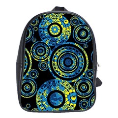 Authentic Aboriginal Art - Circles (paisley Art) School Bag (xl) by hogartharts