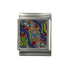 Authentic Aboriginal Art - Walking The Land Italian Charm (13mm) by hogartharts