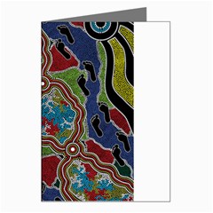 Authentic Aboriginal Art - Walking The Land Greeting Cards (pkg Of 8) by hogartharts