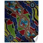 Authentic Aboriginal Art - Walking the Land Canvas 11  x 14  10.95 x13.48  Canvas - 1